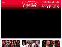 Tablet Screenshot of nationalchorale.com